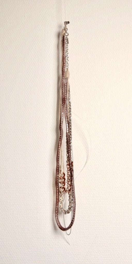 MISSONI Bijzonder fraaie 5-laagse ketting Nieuw Wprijs€280,-, Overige materialen, Beige, Nieuw, Ophalen of Verzenden