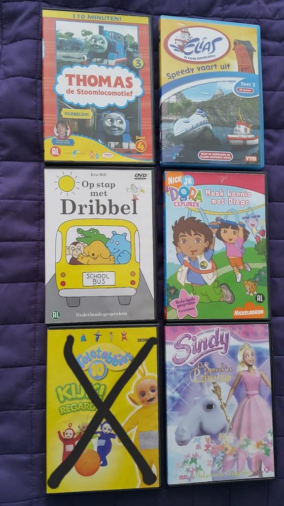 DVD's: Dribbel, Dora, Thomas, Elias,, Avontuur, Gebruikt, Alle leeftijden, Ophalen of Verzenden