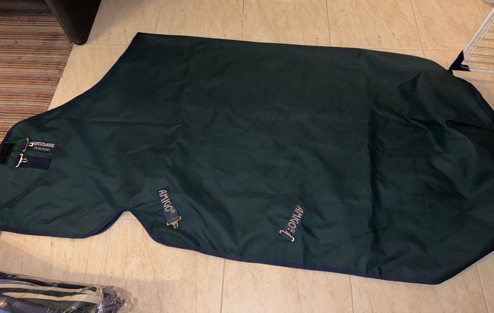 Amigo 50g turnout deken maat 7.0 / maat 165/215, Dieren en Toebehoren, Ophalen of Verzenden, Zo goed als nieuw, 50 g, Groen