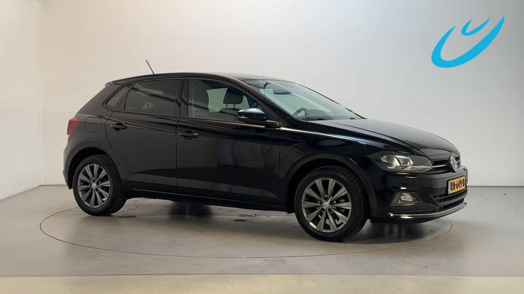 Volkswagen Polo 1.0 TSI Highline Climate Control Navigatie P, Auto's, Voorwielaandrijving, Stof, Met garantie (alle), Zwart