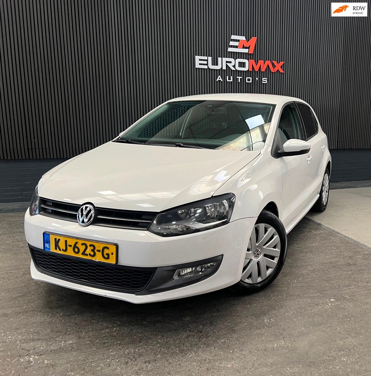 Volkswagen Polo 1.4-16V Highline – Stoelverwarming – Cru, Auto's, Zwart, 4 cilinders, Wit, Bedrijf