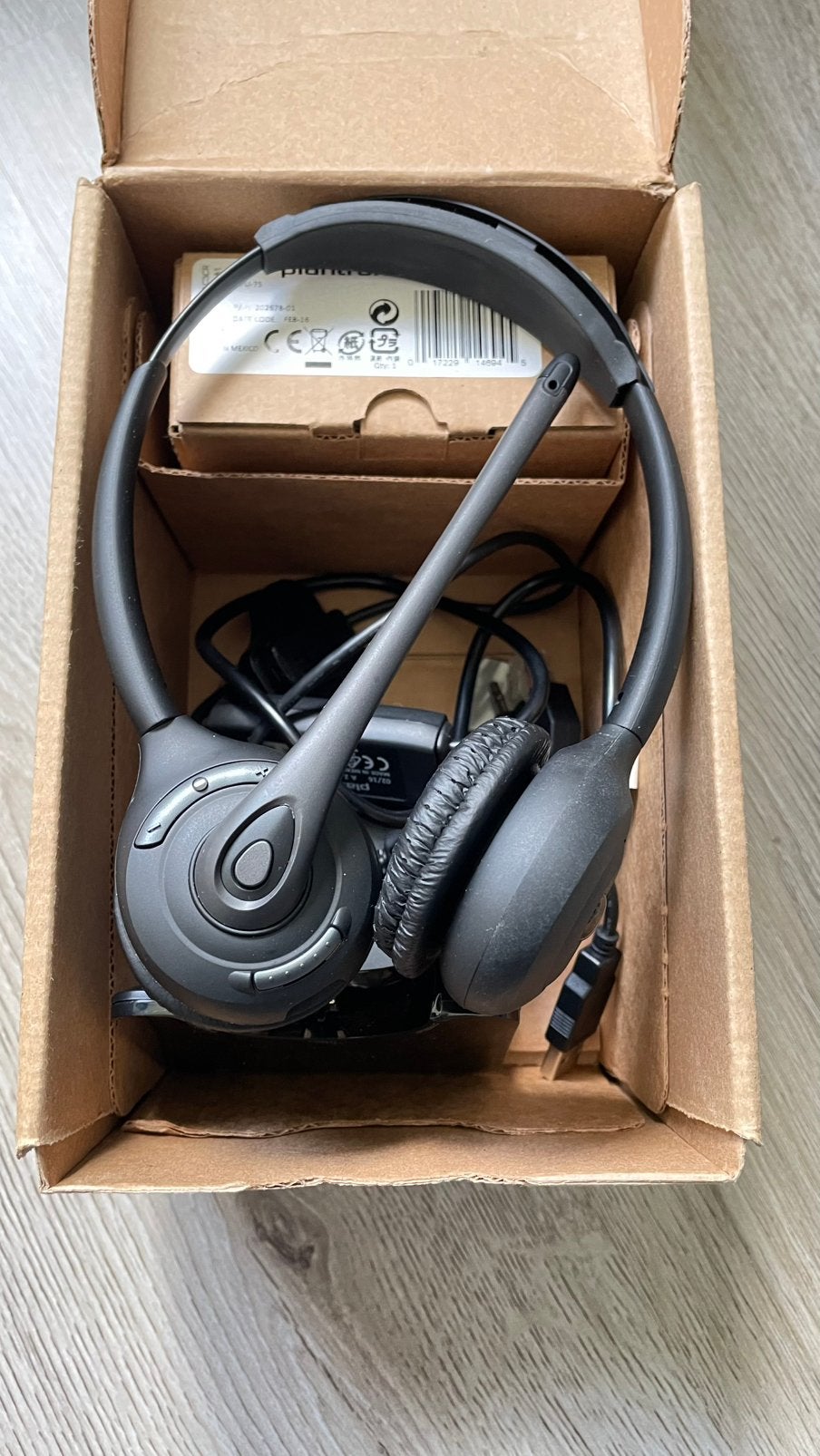 Plantronics CS620 draadloze headset bellen via laptop, Computers en Software, Headsets, Zo goed als nieuw, Ophalen of Verzenden
