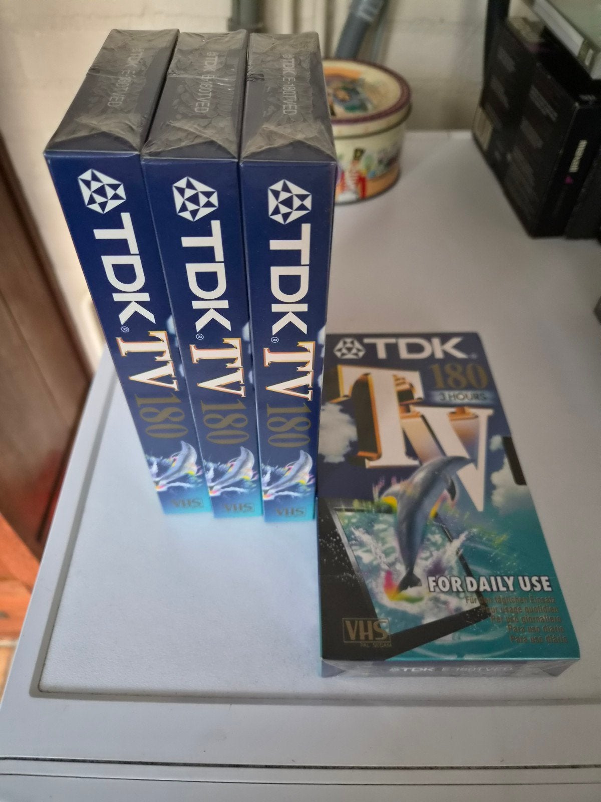 4 nieuw in verpakking videobanden, 2 t/m 25 bandjes, Overige genres, Ophalen of Verzenden, Nieuw in verpakking