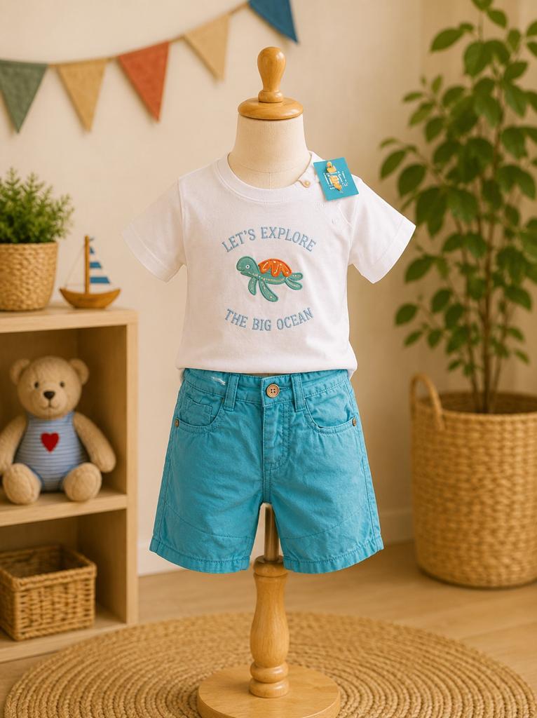 Lief! Zomer setje maat 62 - Nieuw met kaartjes, Kinderen en Baby's, Babykleding | Maat 62, Ophalen of Verzenden, Setje, Jongetje