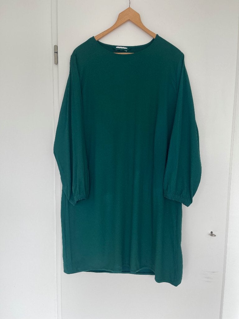 ANNA. Jurk Tuniek Groen XXL viscose als nieuw, Maat 46/48 (XL) of groter, Ophalen of Verzenden, Zo goed als nieuw, Boven de knie