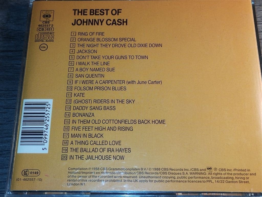Johnny Cash - The Best Of Johnny Cash [Pop Shop], Ophalen of Verzenden, Zo goed als nieuw