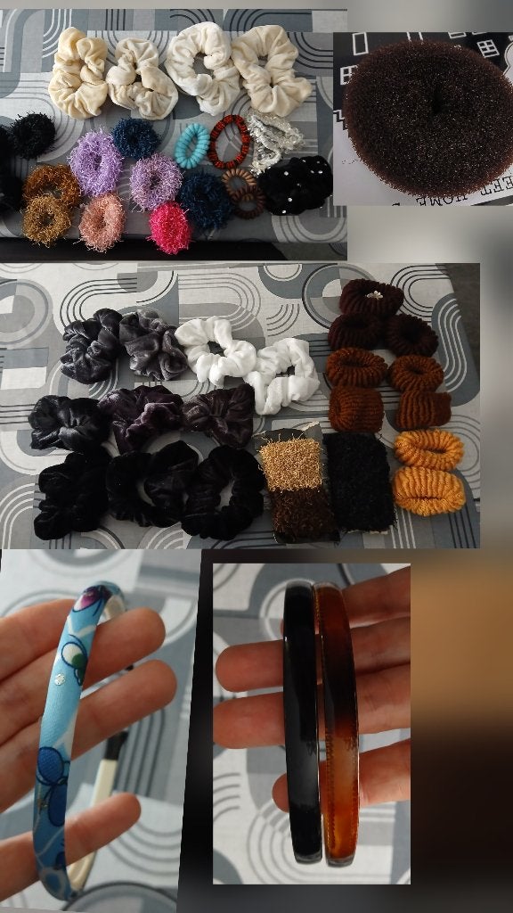 verschillende haar speldjes haar donut diadeem, Ophalen of Verzenden, Zo goed als nieuw, Haarspeld
