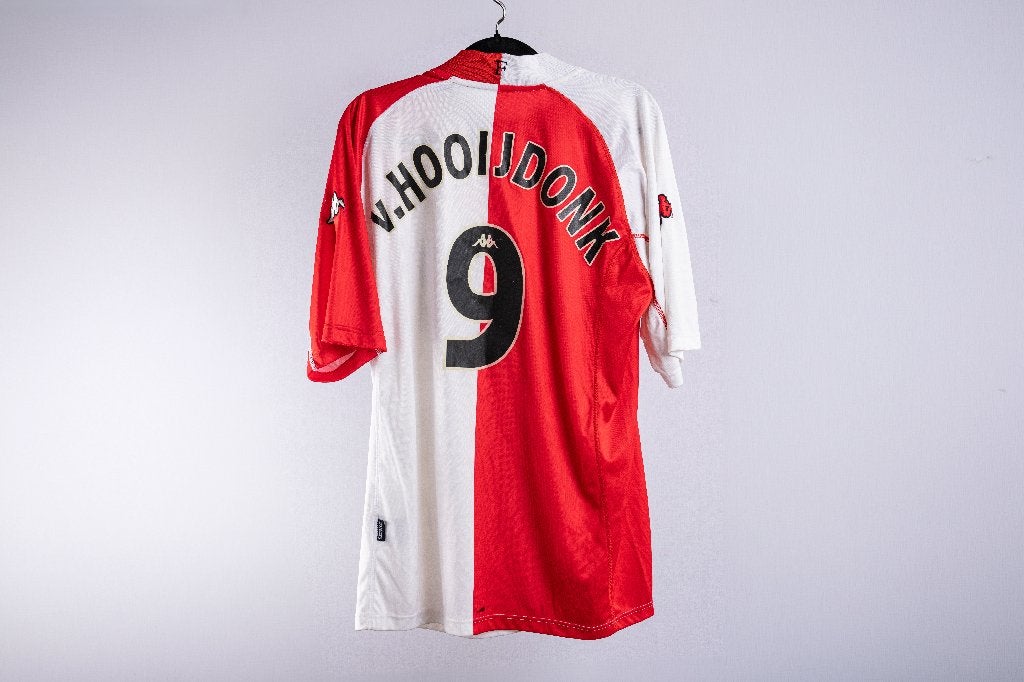 Pierre van Hooijdonk gesigneerd Feyenoord – match issue, Ophalen, Gebruikt, Feyenoord, Shirt