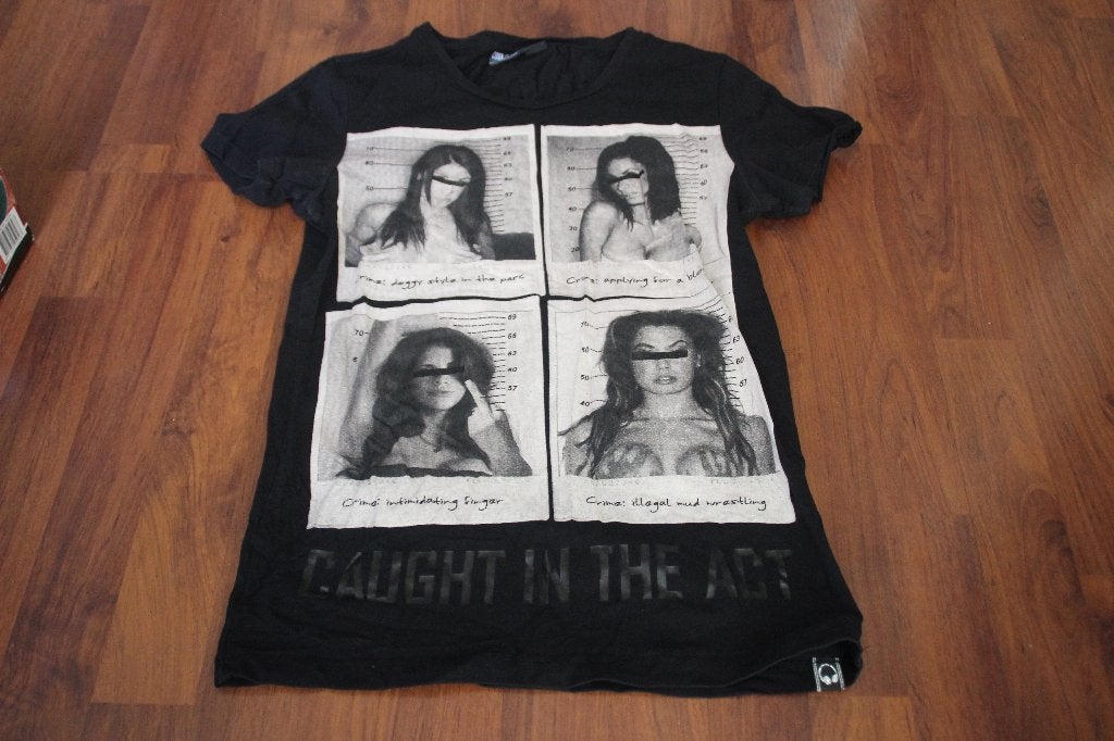 t-shirt zwart caughtin the act, Kleding | Heren, Zwart, Ophalen of Verzenden, Coolcat, Gedragen