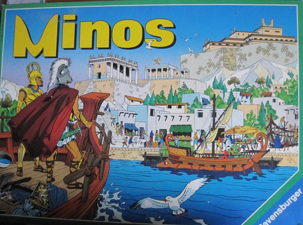 bordspel Minos - 1992 - tactisch veroveringsspel, Een of twee spelers, Ophalen of Verzenden, Zo goed als nieuw, Ravensburger