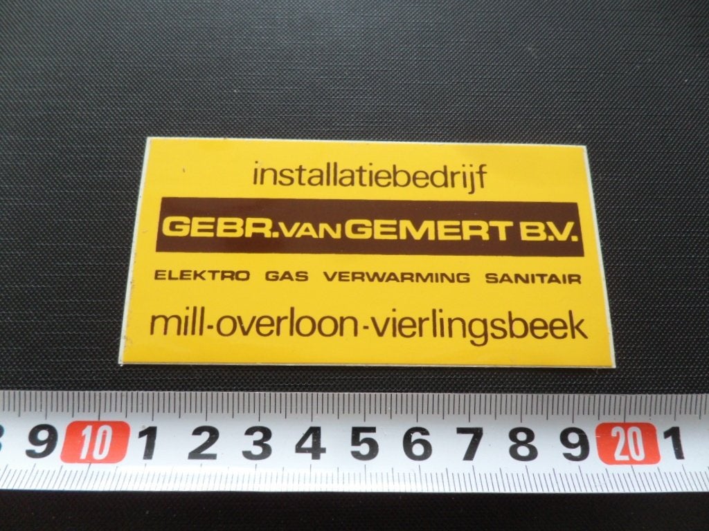 sticker mill overloon vierlingsbeek gebr van gemert install, Ophalen, Zo goed als nieuw