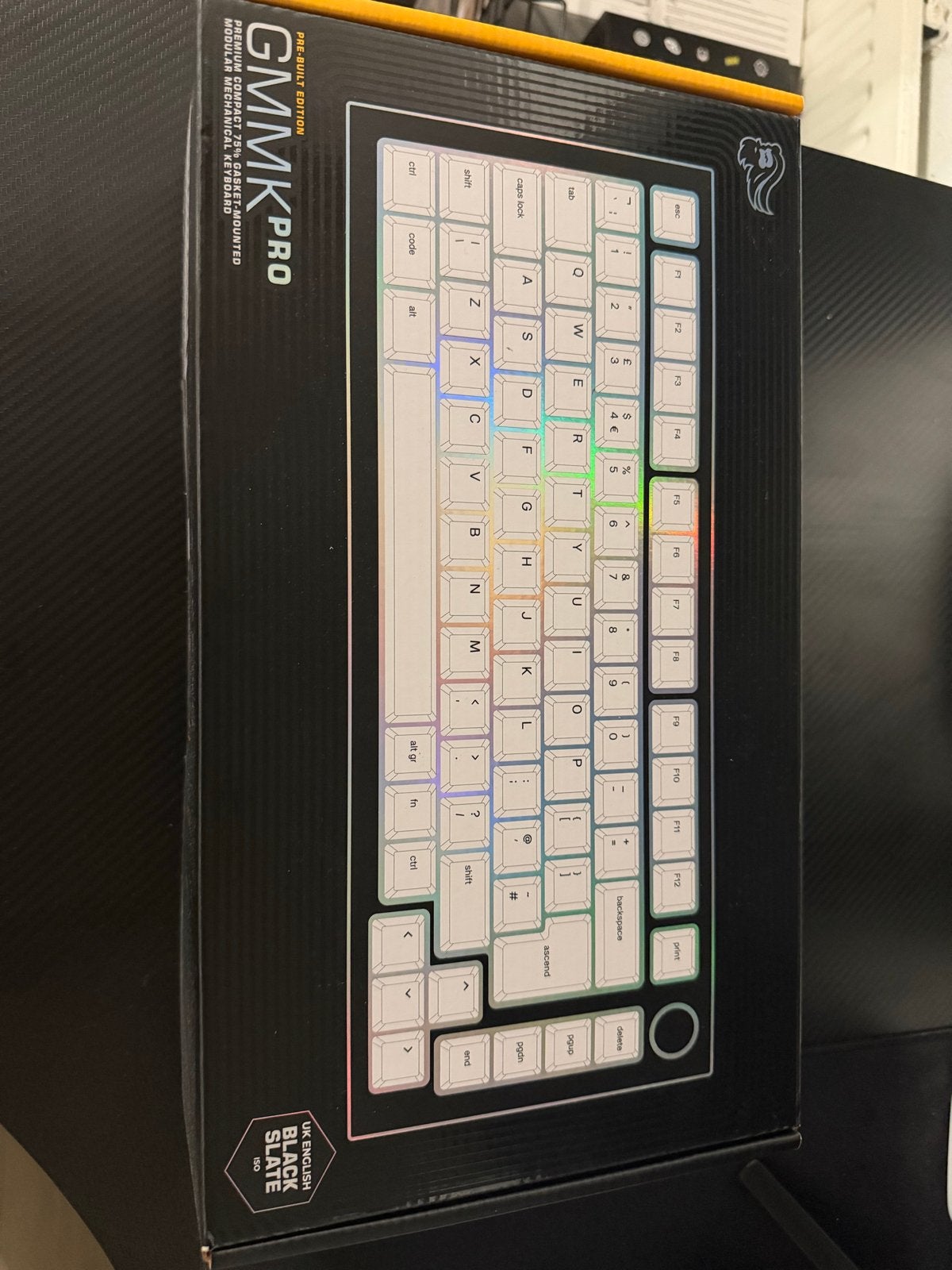 Glorious GMMK Pro Gaming Toetsenbord - UK Layout, Gaming toetsenbord, Ophalen of Verzenden, Zo goed als nieuw, Qwerty