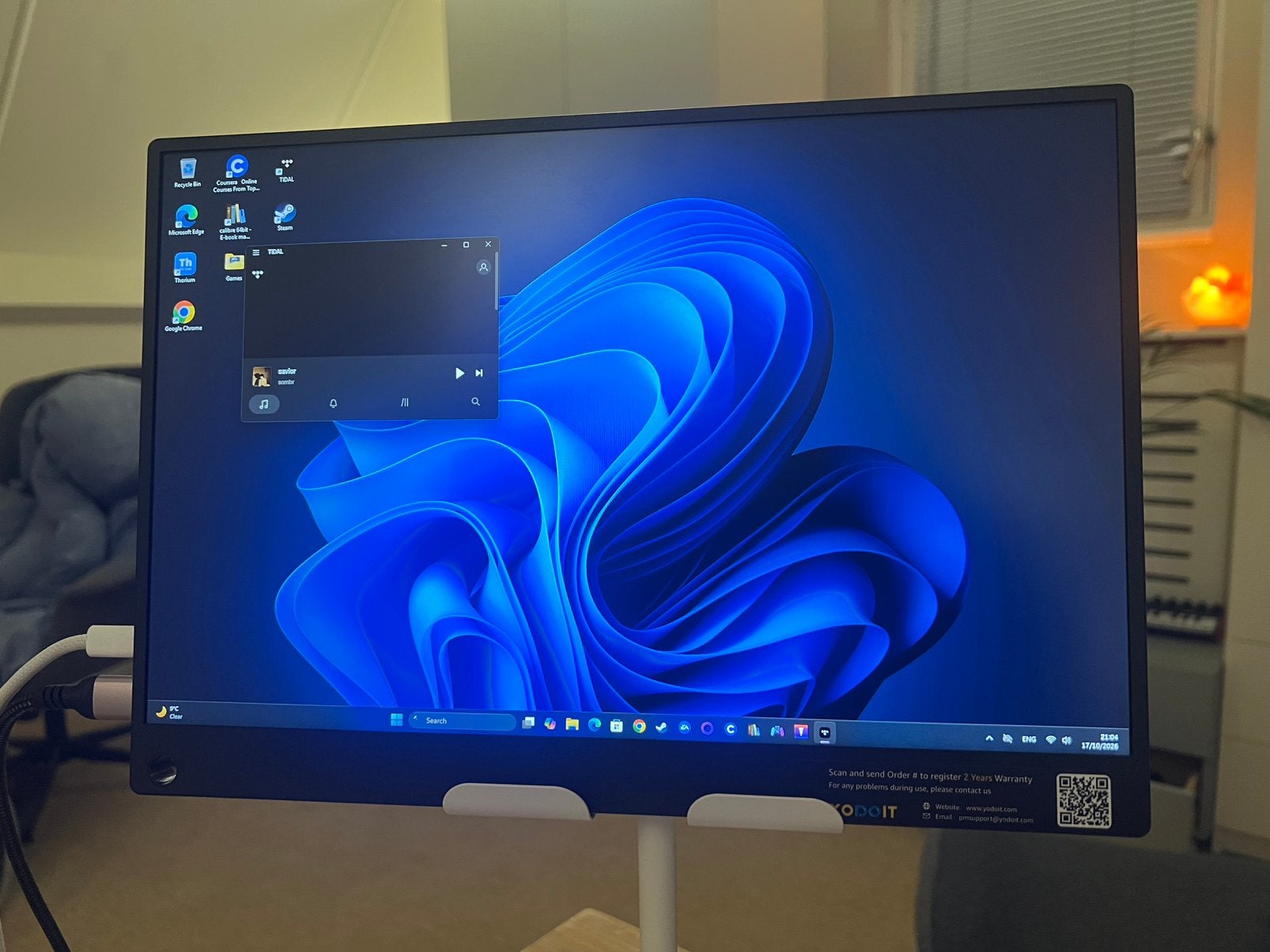 Yodoit 14 Inch Portable Monitor 1080p - PRICE FIXED, Computers en Software, IPS, Full HD, Ophalen of Verzenden, Zo goed als nieuw