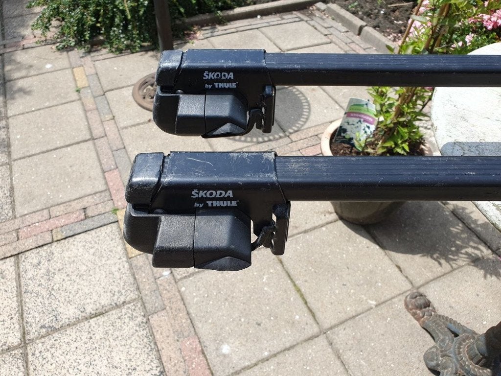 Set Skoda dakdragers, Auto diversen, Ophalen, Gebruikt
