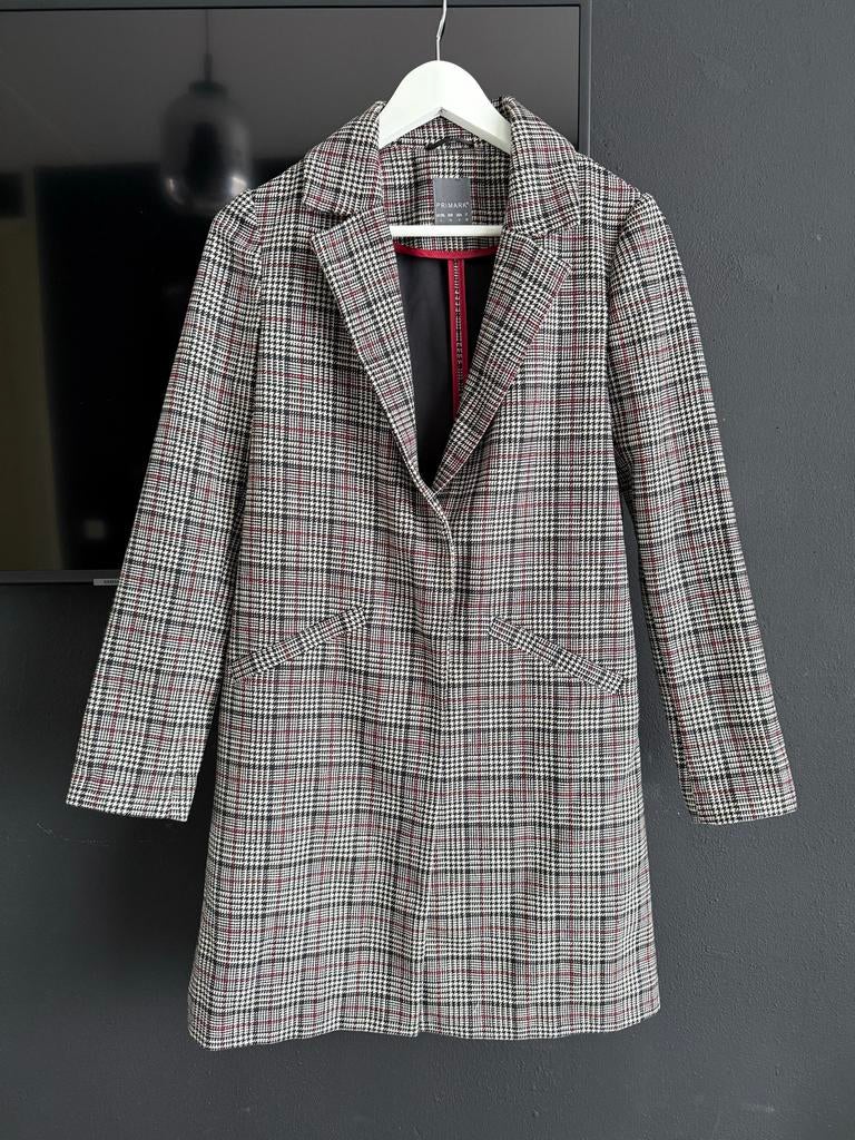 Geruite jas Primark maat 34, Kleding | Dames, Jassen | Zomer, Zo goed als nieuw, Maat 34 (XS) of kleiner, Overige kleuren, Ophalen of Verzenden