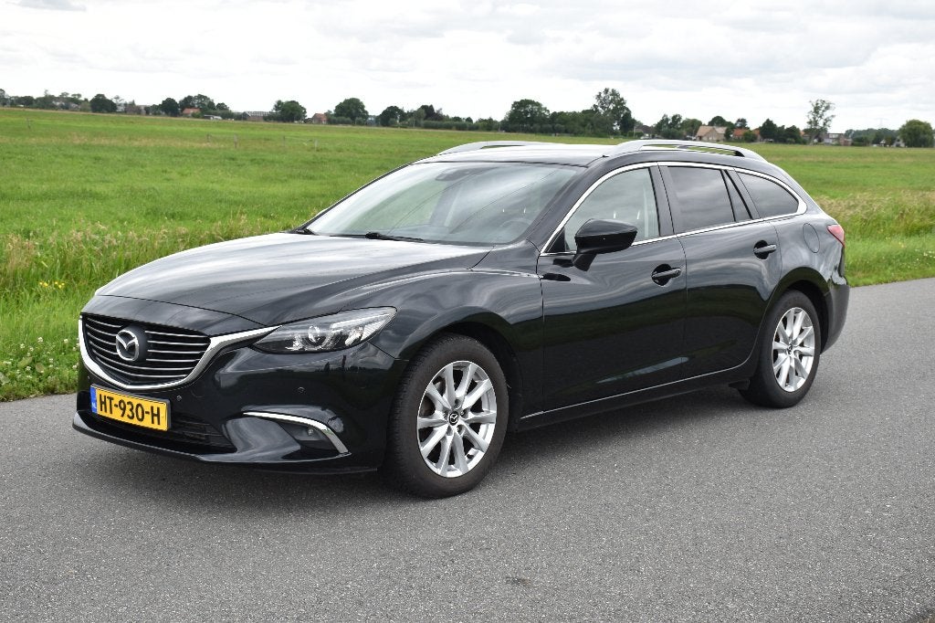 Mazda 6 2.2D 110KW Sportbreak 2015 Zwart, Auto's, Mazda, Particulier, ABS, Adaptive Cruise Control, Airbags, Airconditioning, Android Auto