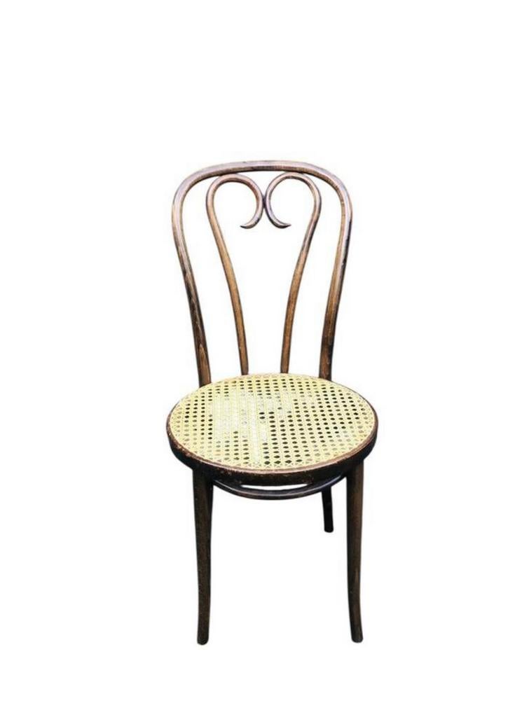 Vintage Thonet stoeltje | retro Thonet stoel, Ophalen of Verzenden, Zo goed als nieuw, Bruin, Eén