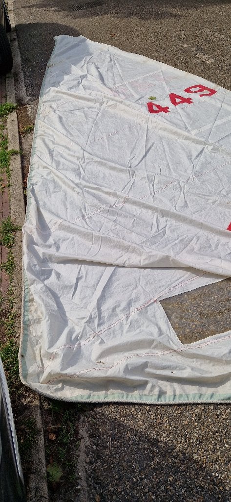 Oud grootzeil in goede staat voor 490 klasse, Gebruikt, Minder dan 15 m², Overige typen, Ophalen of Verzenden