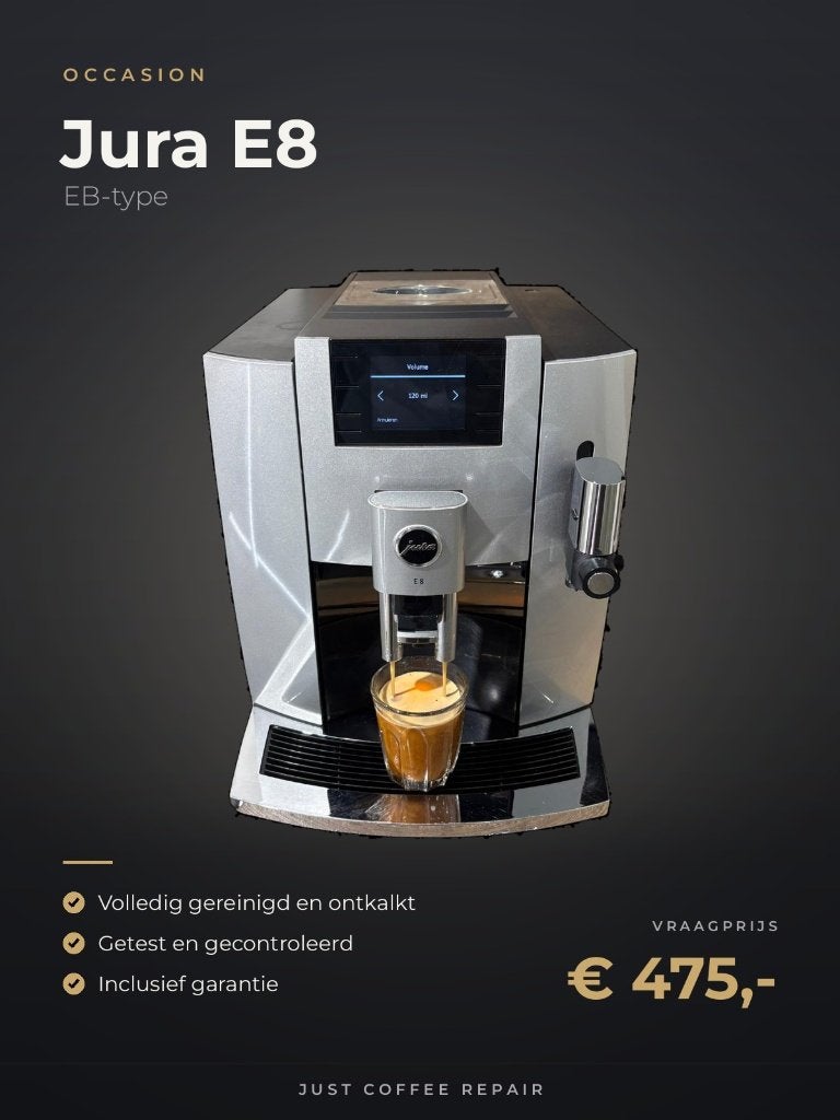 Jura E8 (EB) + garantie!, Jura, Afneembaar waterreservoir, Jura, 10 kopjes of meer