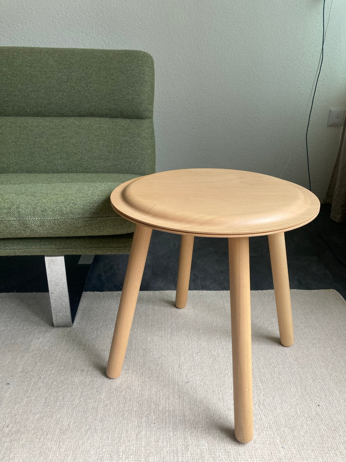 IKEA PS 2017 bijzettafel en kruk - Jon Karlsson, Huis en Inrichting, Minder dan 45 cm, Gebruikt, Rond, Ophalen of Verzenden
