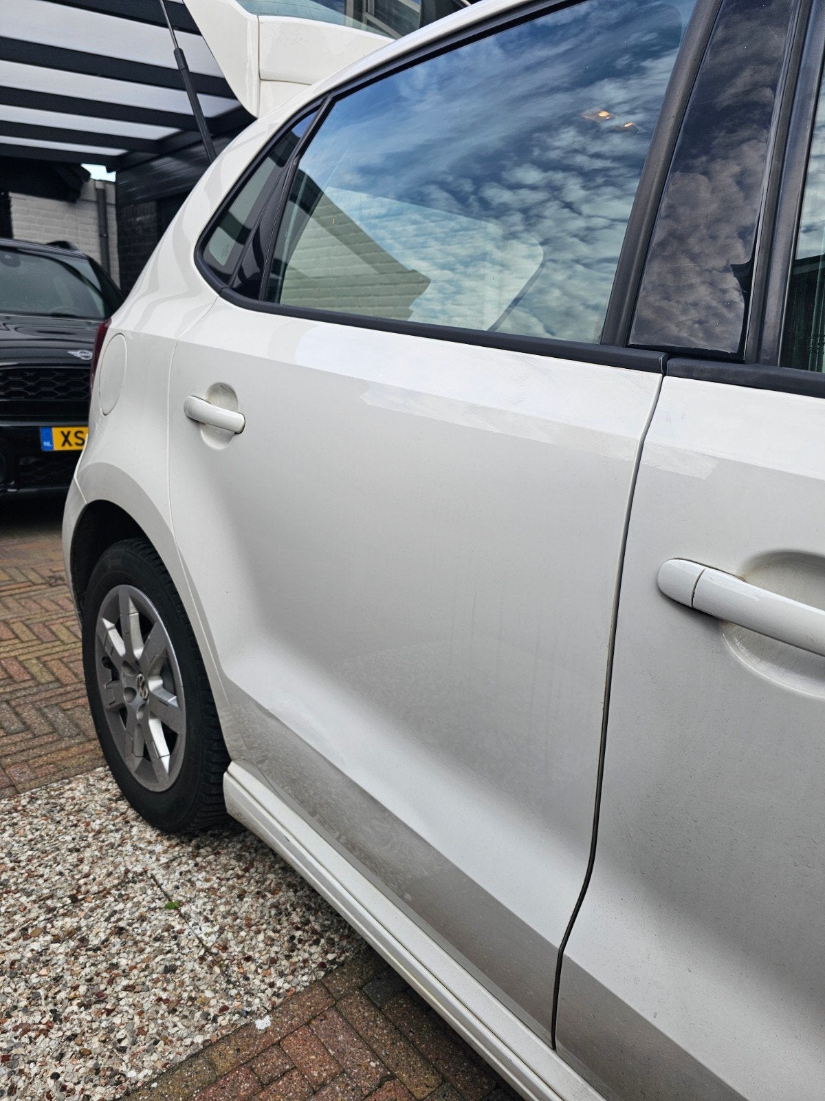 VW Polo 6R 6C Deur Rechtsachter LB9A Compleet, Auto-onderdelen, Ophalen, Gebruikt, Achter, Volkswagen