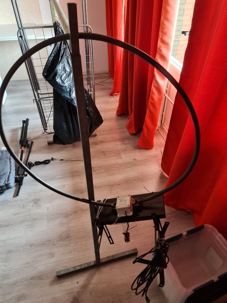 Magnetic Loop Antenne, Telecommunicatie, Antennes en Masten, Ophalen, Zo goed als nieuw, Antenne