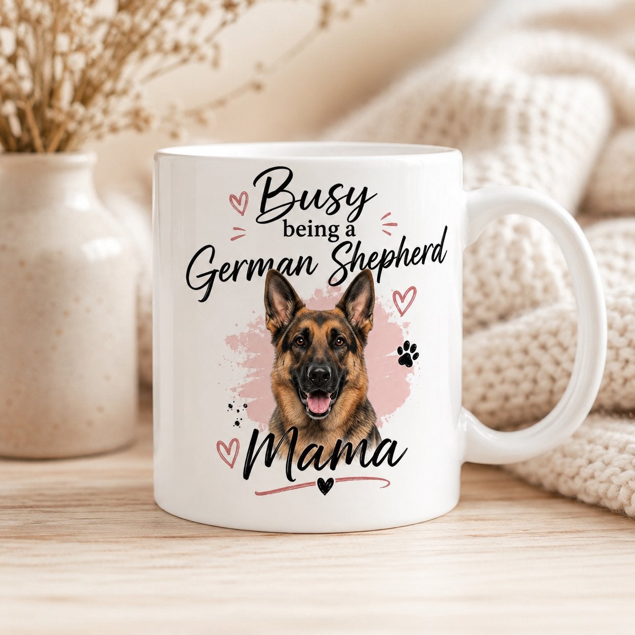 Busy being a German Shepherd Mom - Duitse Herder Mok, Verzenden, Nieuw