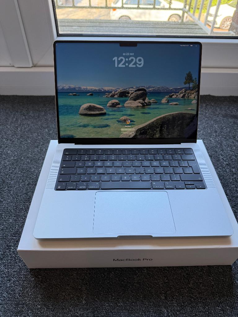 Apple MacBook Pro 14-inch M1 Pro (16GB/1TB), Computers en Software, Apple Macbooks, 1 TB of meer, Qwerty, Overige groottes, Zo goed als nieuw