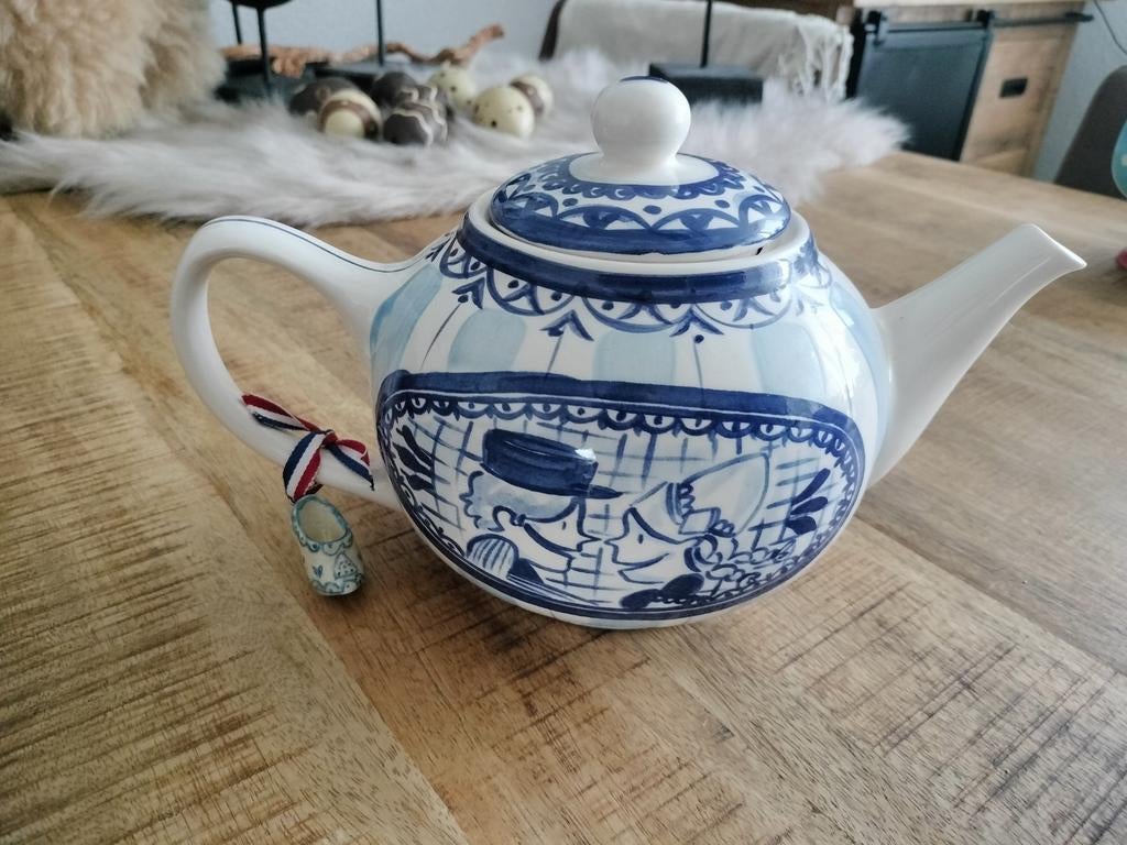 Blond Amsterdam Theepot Delfts Blauw - Oude Pekela, Huis en Inrichting, Ophalen, Gebruikt