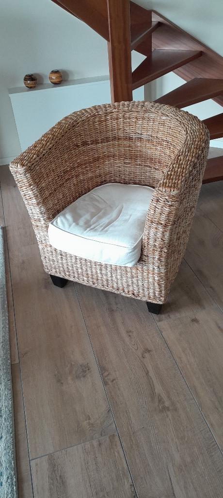 Rotan stoel, Huis en Inrichting, Stoelen, Ophalen, Gebruikt, Bruin, Riet of Rotan