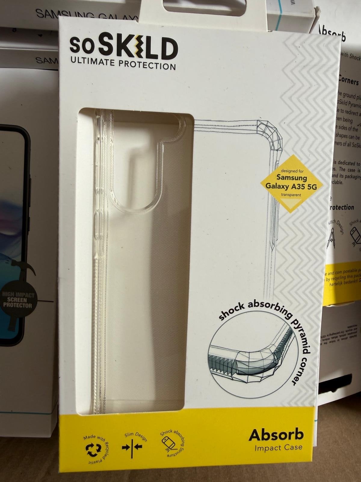 Partij SoSkild Absorb Impact Case voor Samsung Galaxy A35 5G, Ophalen of Verzenden, Nieuw, Bescherming, Samsung