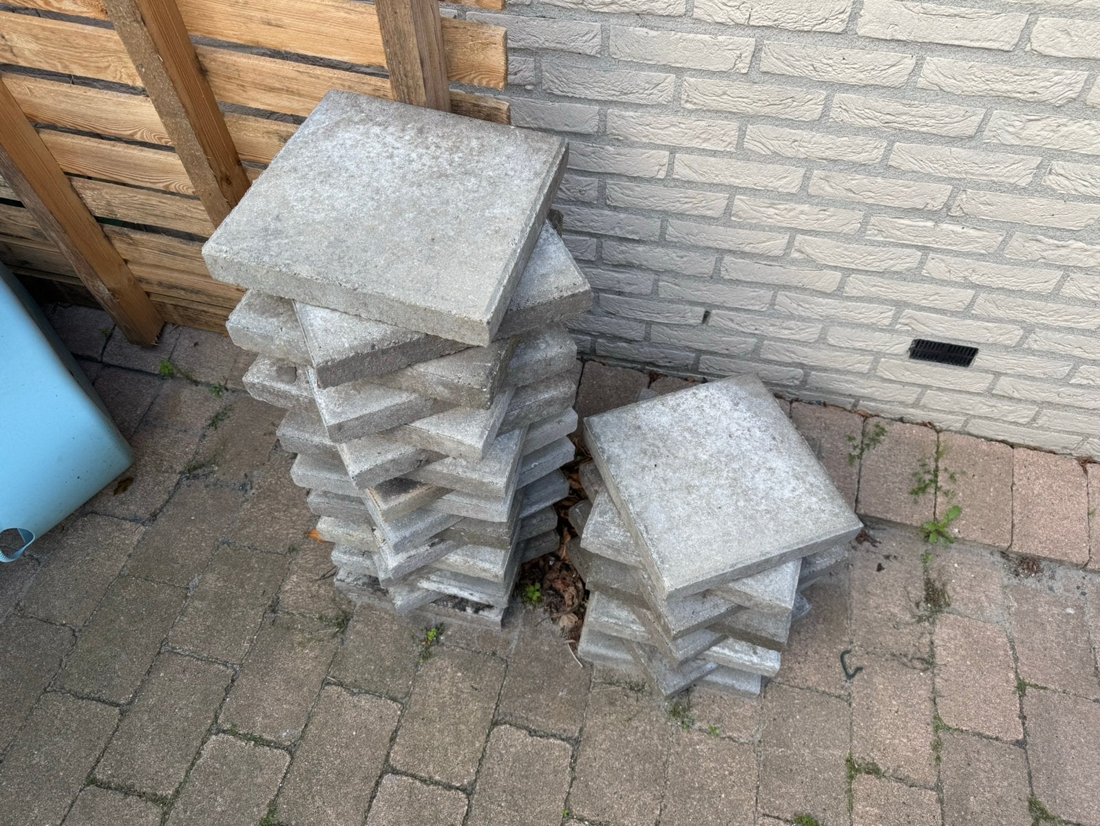 Stoeptegels 30x30 Gratis, Ophalen, Gebruikt, Beton, Terrastegels