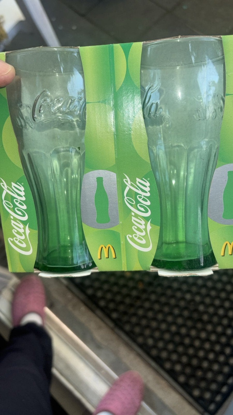 Coca-Cola McDonald's glazen set - Groen, Ophalen