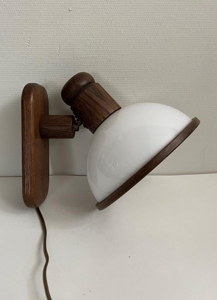 Vintage midcentury Steinhauer wandlamp, Huis en Inrichting, Lampen | Wandlampen, Ophalen of Verzenden, Gebruikt, Hout