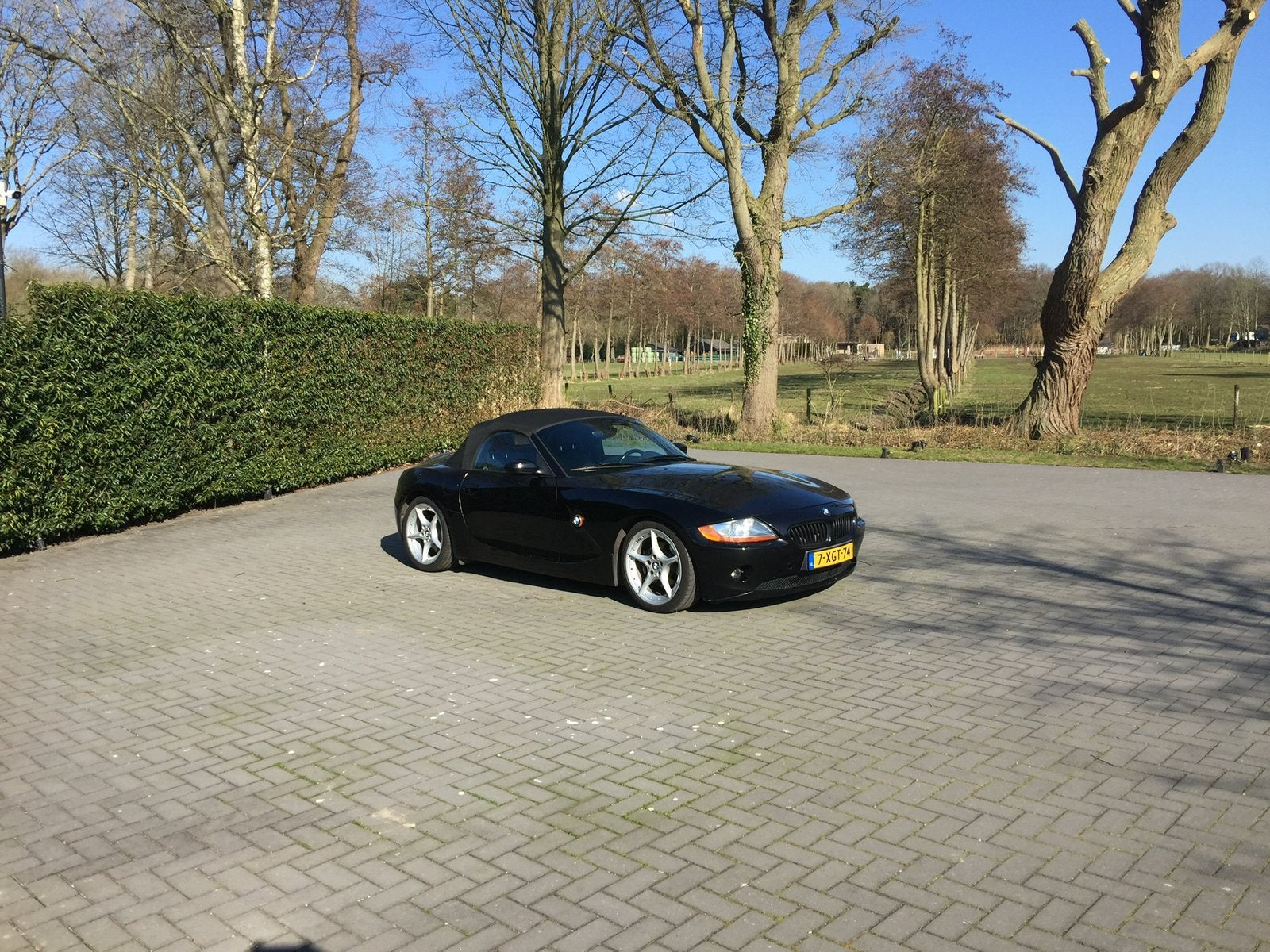 BMW Z4 3.0 I Roadster AUT 2003 Zwart, Auto's, BMW, Automaat, Achterwielaandrijving, Zwart, Cabriolet