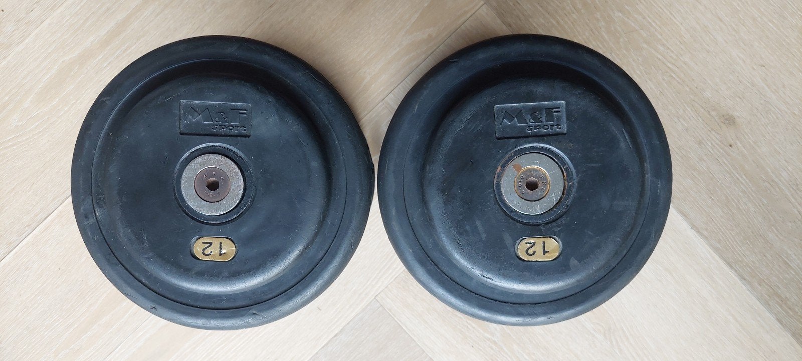 Dumbells 2x 12 kilo, Ophalen, Gebruikt, Dumbbell