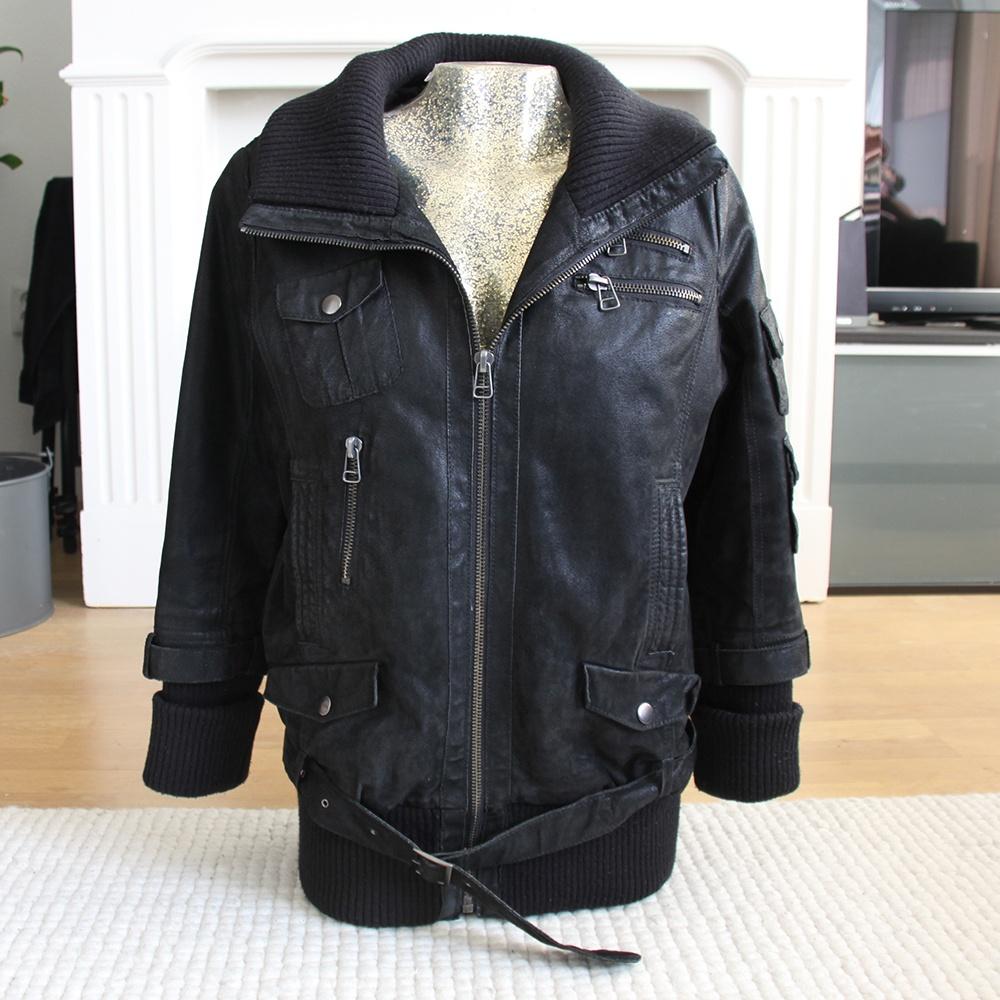 Prachtige Leren 2-Bizzy Jas (L) € 70,-