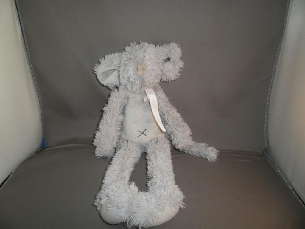 happy horse muis mindy grijs harig velours x op buik 30 cm, Kinderen en Baby's, Speelgoed | Knuffels en Pluche, Muis, Happy Horse