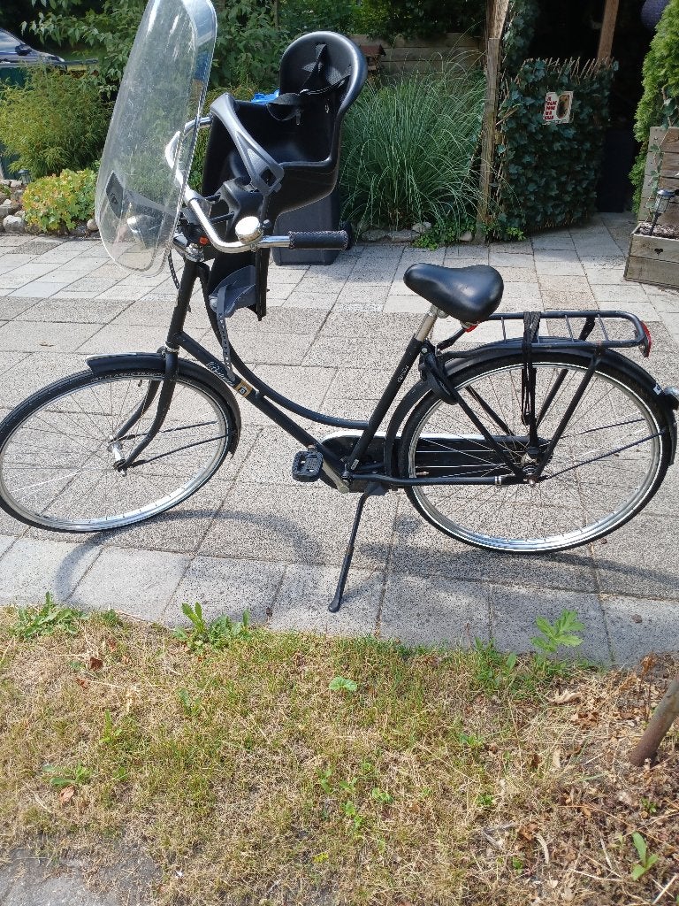 Damesfiets met kinderstoeltje, Ophalen, Terugtraprem, Gebruikt, Batavus