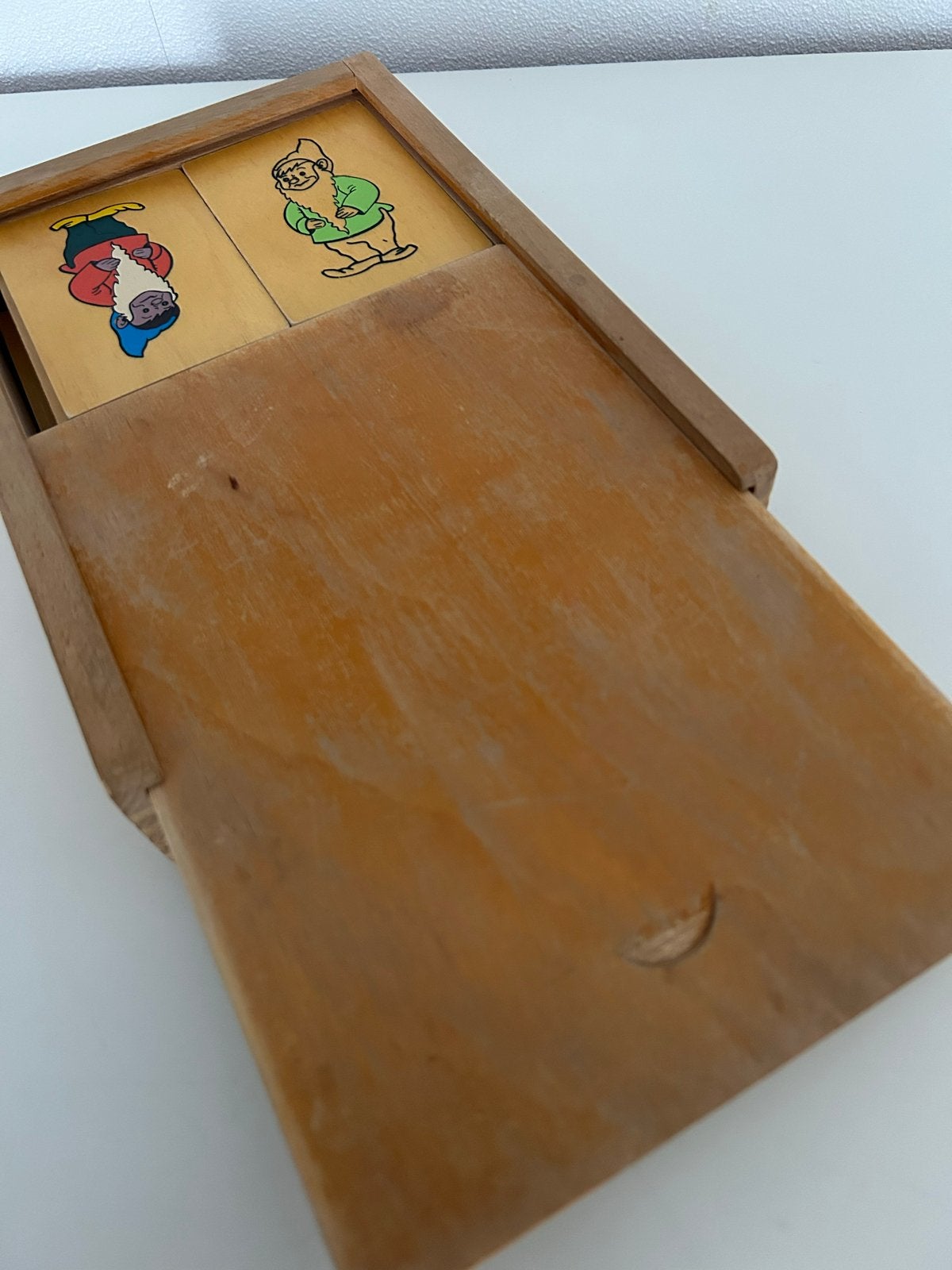 Houten Memorie Spel - Kabouters, Kinderen en Baby's, Ophalen of Verzenden, Gebruikt, Puzzelen