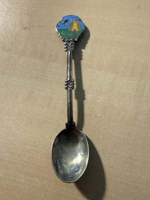 Lepeltje Bij Bijenkorf Honing Het Korfje., Verzamelen, Ophalen of Verzenden, Zo goed als nieuw