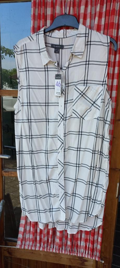 Primark mouwloze blouse maat 46, nieuw met kaartje, Primark, Wit, Maat 46/48 (XL) of groter, Nieuw