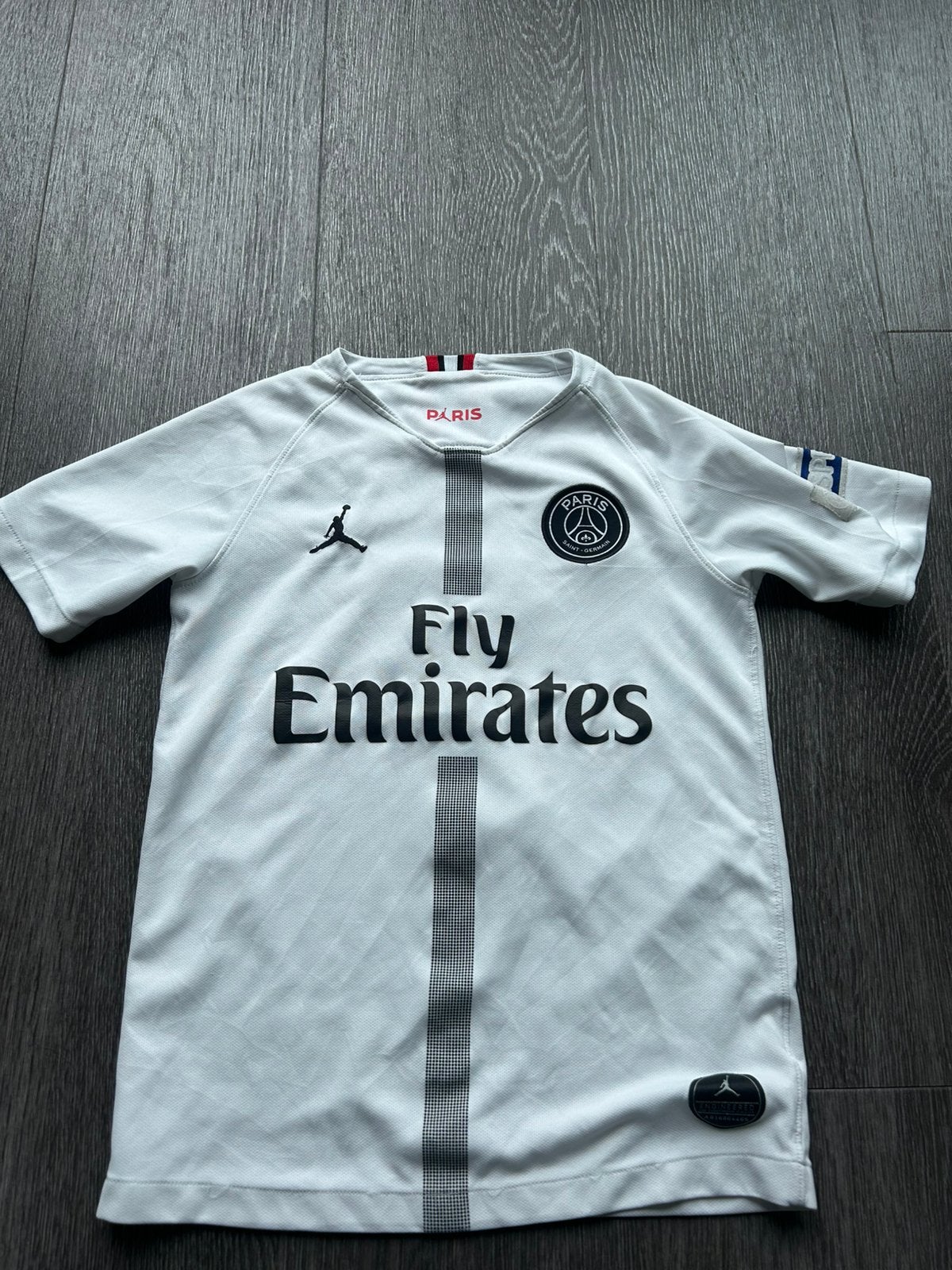 Paris Saint-Germain shirt (2018/2019) van Jordan, Maat XS of kleiner, Ophalen of Verzenden, Gebruikt, Shirt