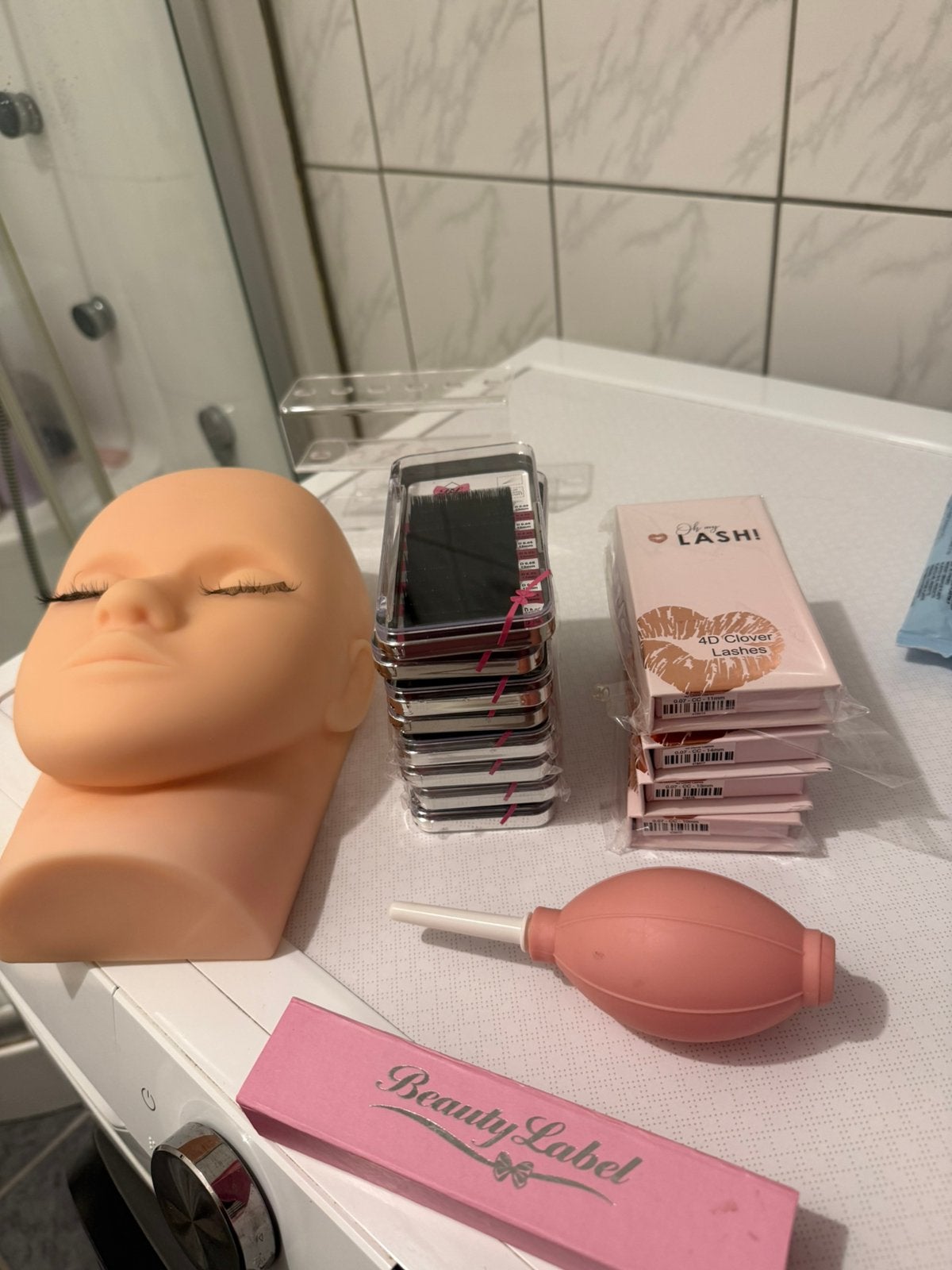 Lash set en behandeldtoel , kruk, Ophalen of Verzenden, Zo goed als nieuw, Zwart, Ogen