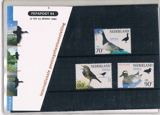 postzegelmapje Fefapost 94 vogels, Ophalen