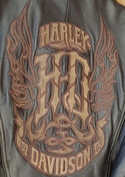 HARLEY DAVIDSON LEDEREN JAS, Motoren, Jas | leer, Harley Davidson. Origineel., Ophalen of Verzenden, Dames