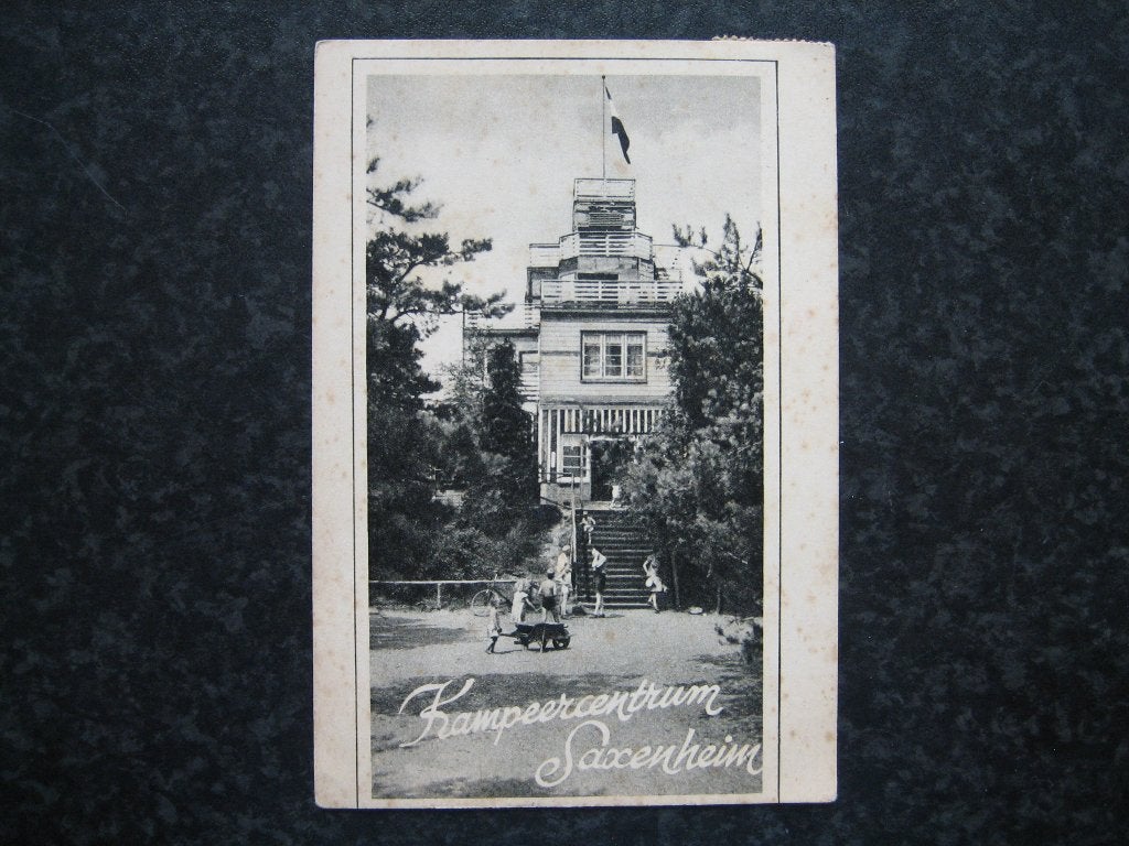 VIERHOUTEN Kampeercentrum Saxenheim A  1949, Ophalen of Verzenden, 1940 tot 1960, Gelderland