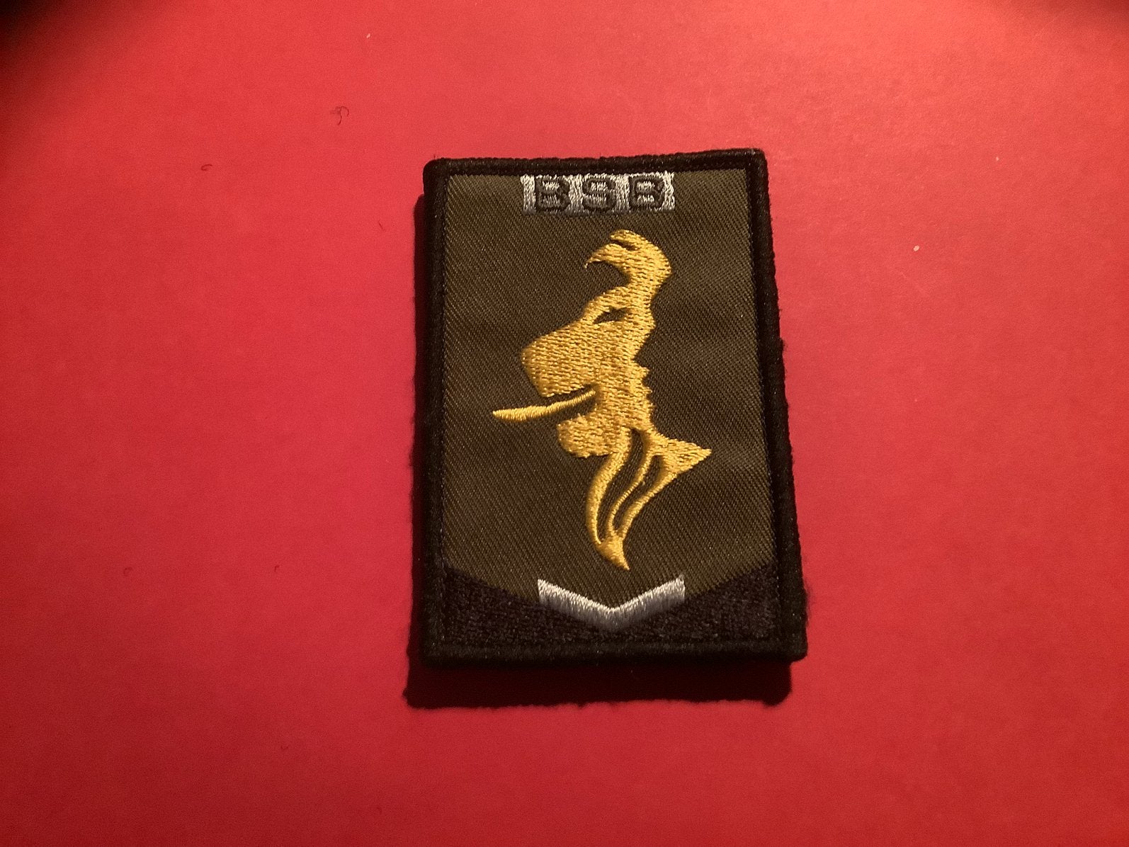 Badge van de BSB met velcro, Verzamelen, Ophalen of Verzenden, Marechaussee, Nederland, Embleem of Badge