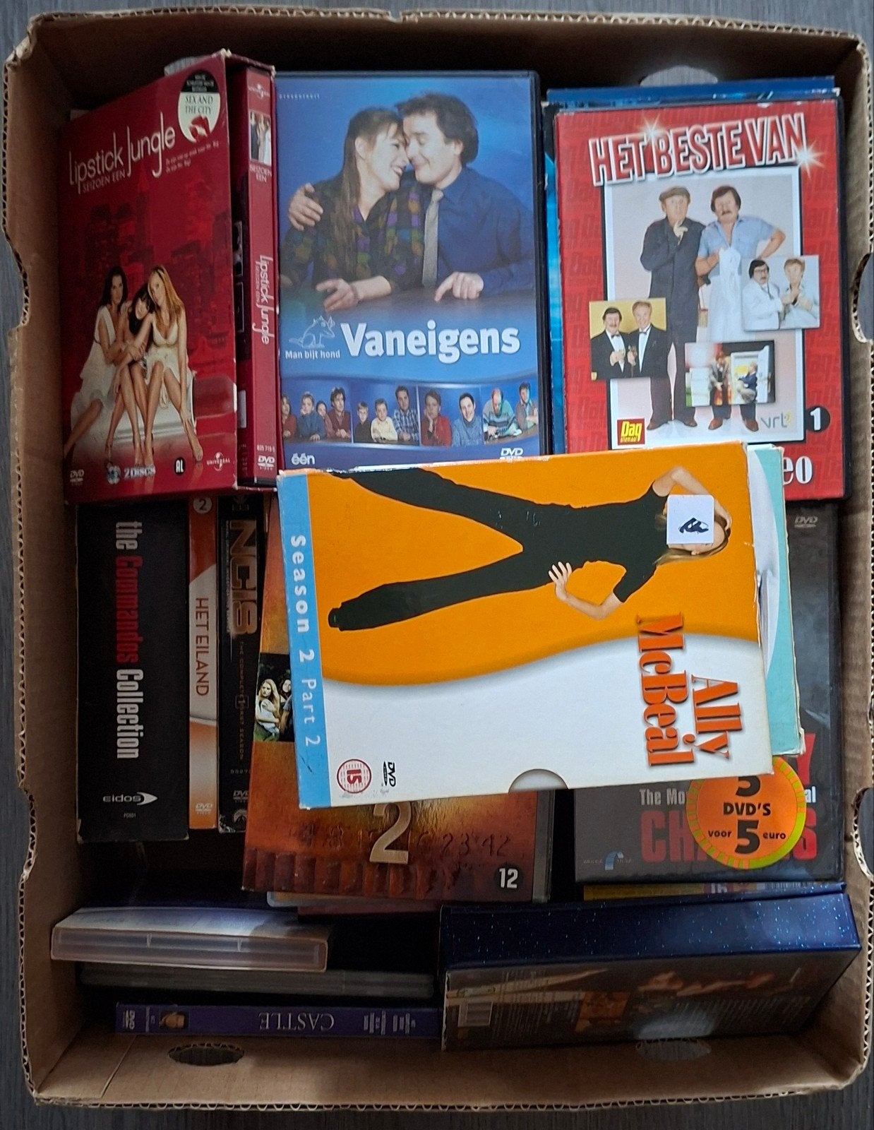Bananendoos vol originele DVD's - Diverse genres, Ophalen of Verzenden