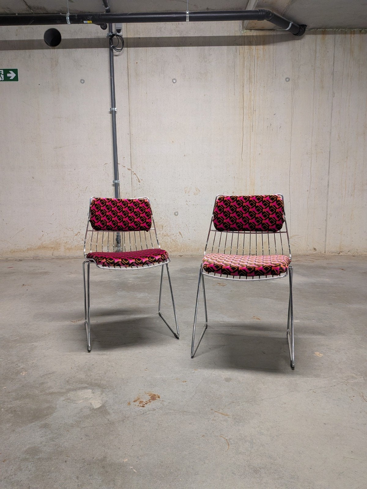 Vintage stoelen - Rudi Verelst (reupholstered), Ophalen